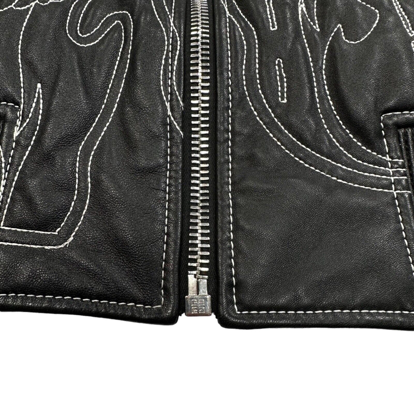 Givenchy Size M Leather Jacket Matthew Williams Lambskin Bomber Sample Zip Up