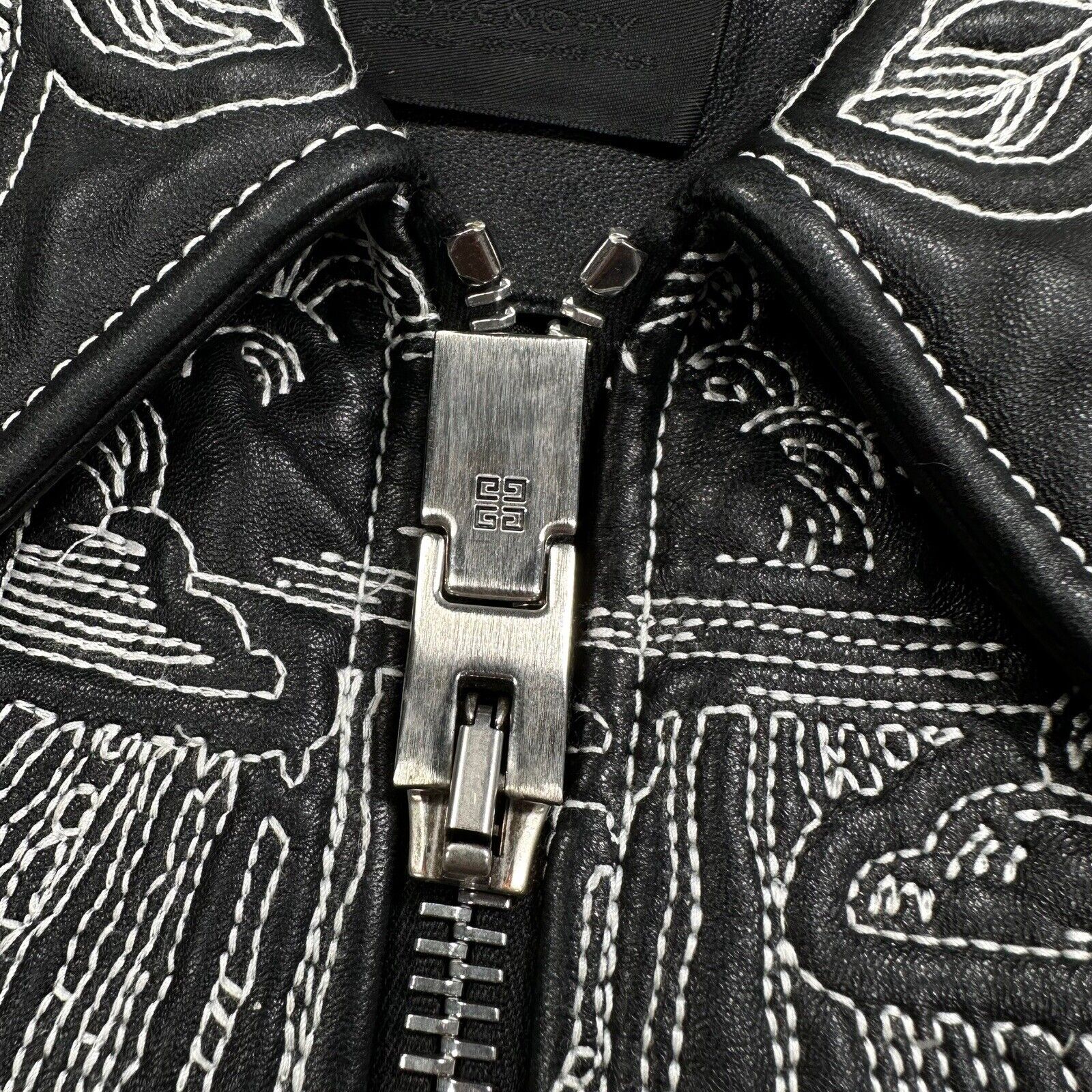 Givenchy Size M Leather Jacket Matthew Williams Lambskin Bomber Sample Zip Up