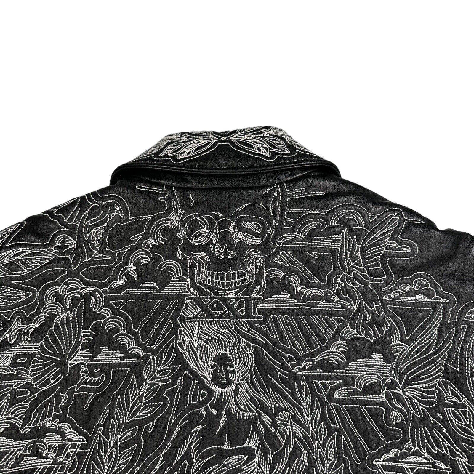 Givenchy Size M Leather Jacket Matthew Williams Lambskin Bomber Sample Zip Up