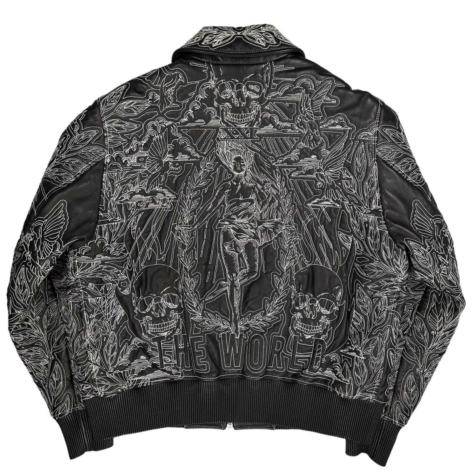 Givenchy Size M Leather Jacket Matthew Williams Lambskin Bomber Sample Zip Up