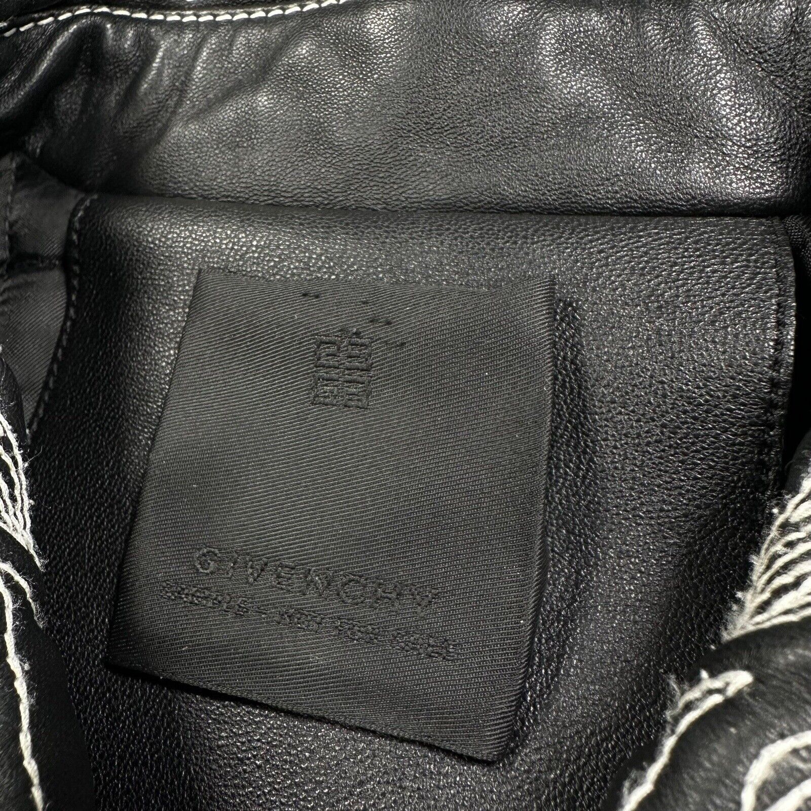 Givenchy Size M Leather Jacket Matthew Williams Lambskin Bomber Sample Zip Up
