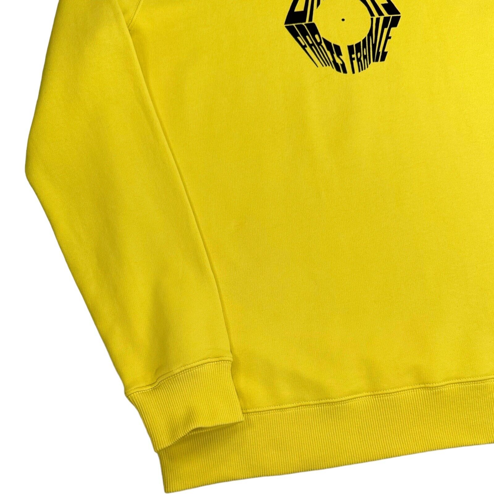 Givenchy Size S Sweatshirt Oversized Yellow Circle Curved Logo Eagle Snake Sword