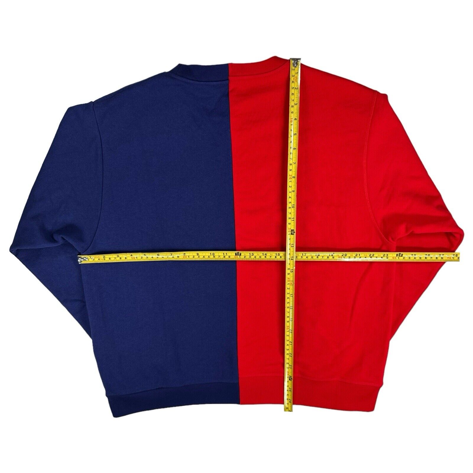 Gucci x The North Face Size M Red/Blue Split Logo/Colours Sweatshirt Crew