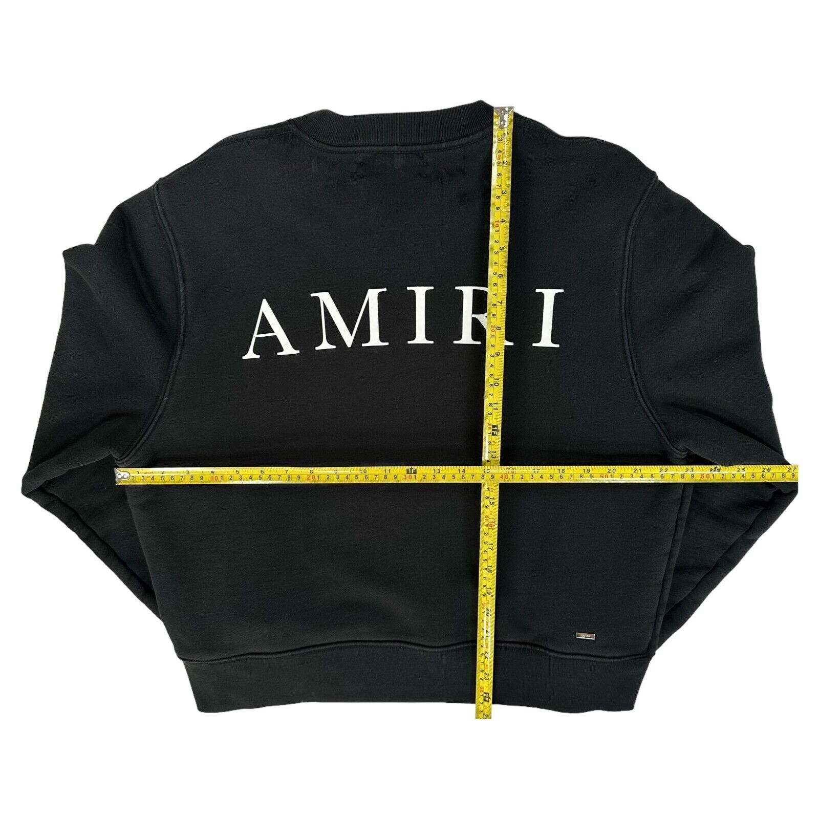 Amiri Size S Black Sweatshirt Small Classic Chest Logo and Large Graphic Print