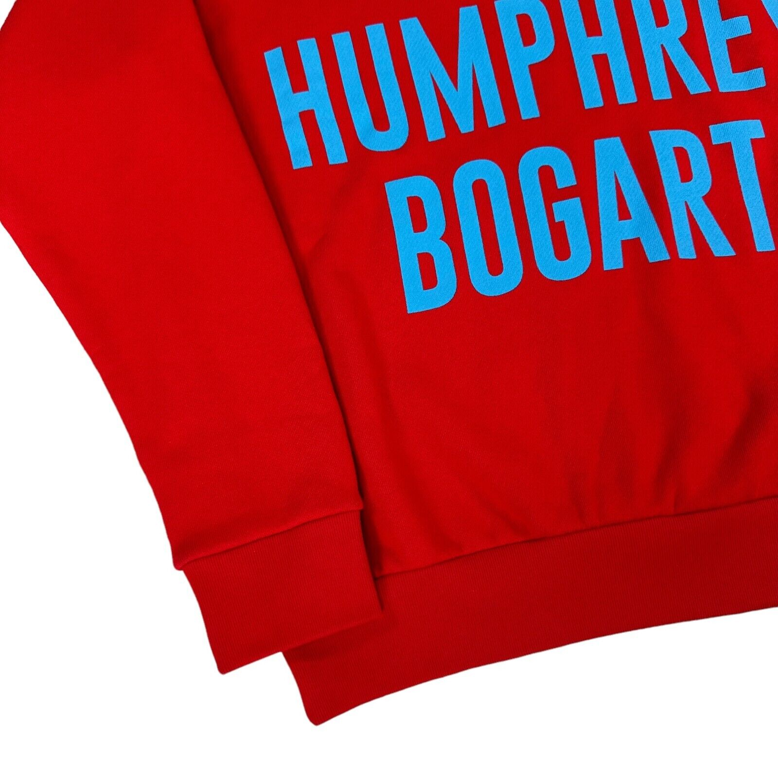 Gucci Size S Sweatshirt Red Humphrey Bogart Crewneck Pullover Blue Logo BNWT