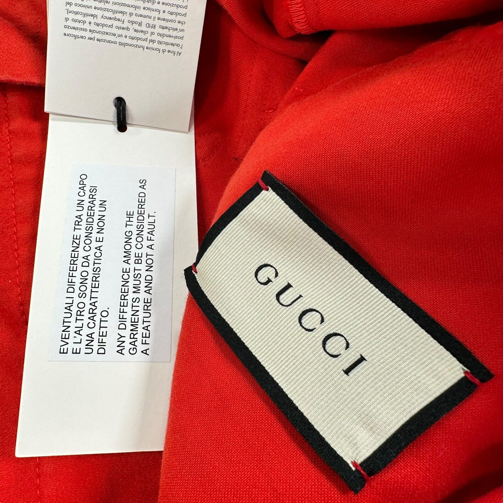 Gucci Size S Jacket Deep Orange Orgasmique Block Logo Striped Yellow Detailing