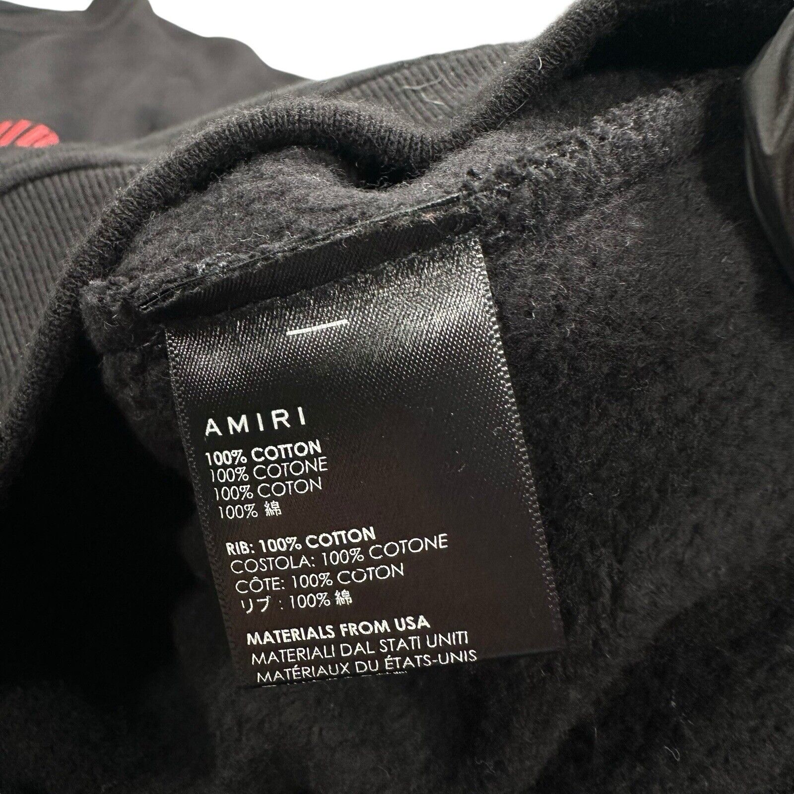 Amiri Size M Sweatshirt Black A/W18 Children of the Night Vampire Graphic Crew