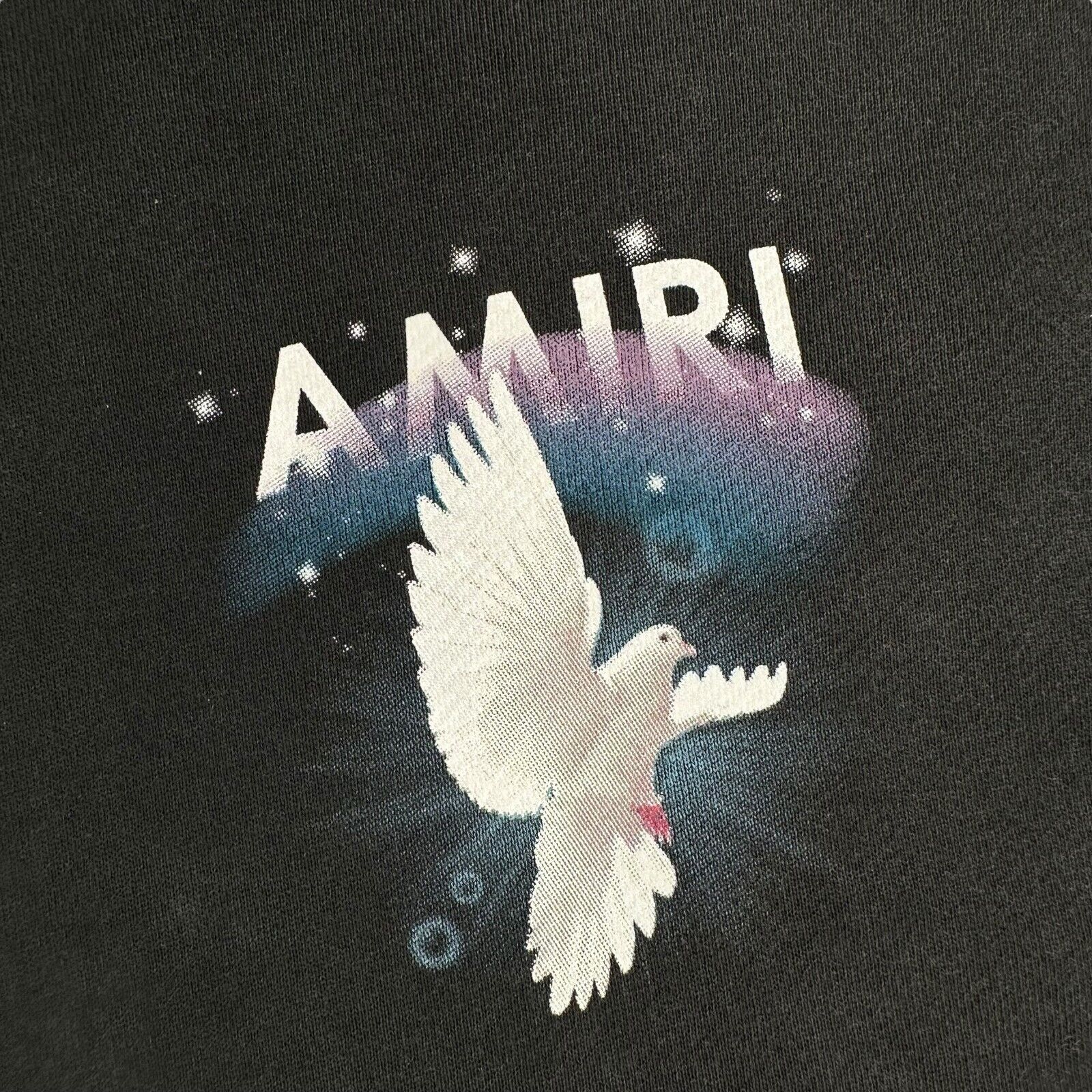 Amiri Size S Sweatshirt Black Dove Beyond Your Wildest Dreams Oversized Distress