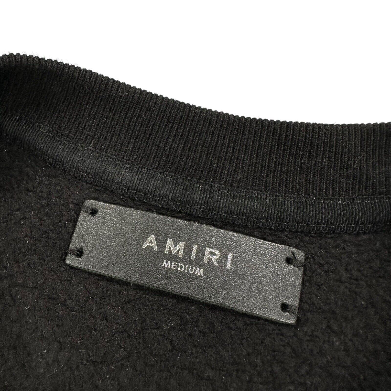 Amiri Size M Sweatshirt Black A/W18 Children of the Night Vampire Graphic Crew