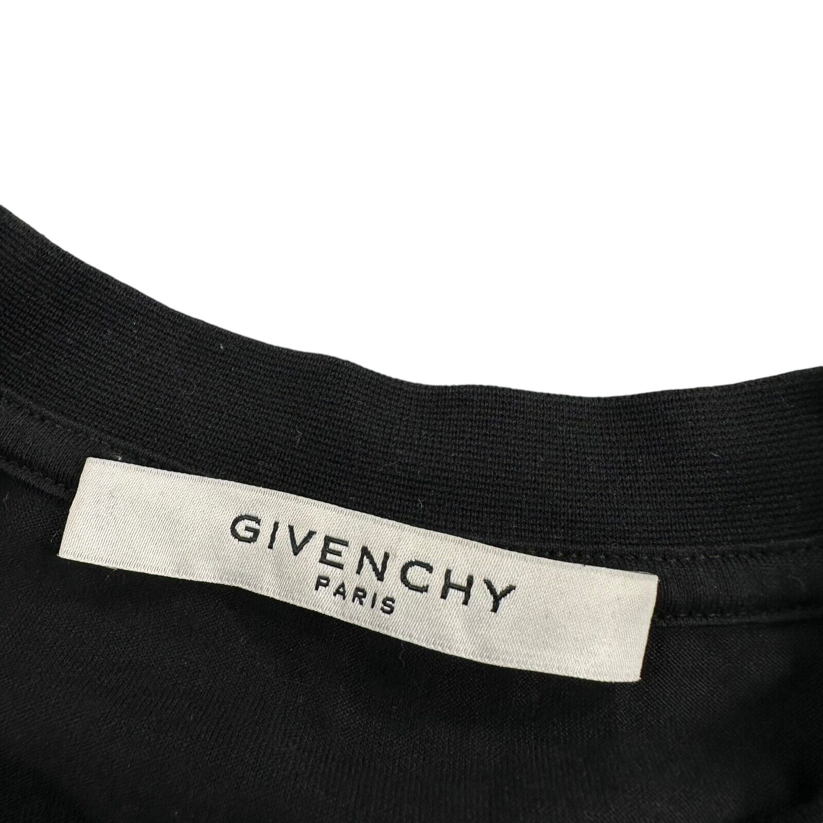 Givenchy Size XS T-Shirt Black Aquarius Logo Chest Print Graphic Cotton Tee