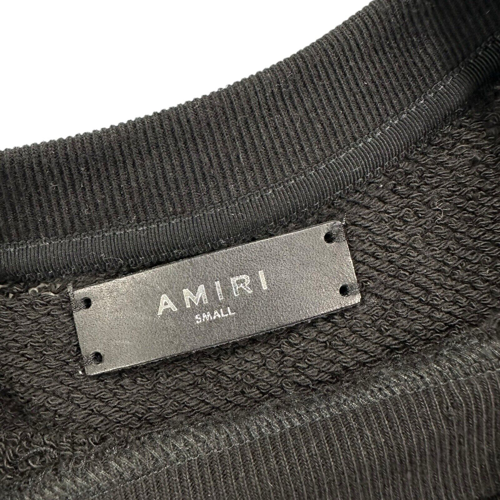 Amiri Size S Oversized Sweatshirt Black Distressed Chaos Hydra Logo Graphic