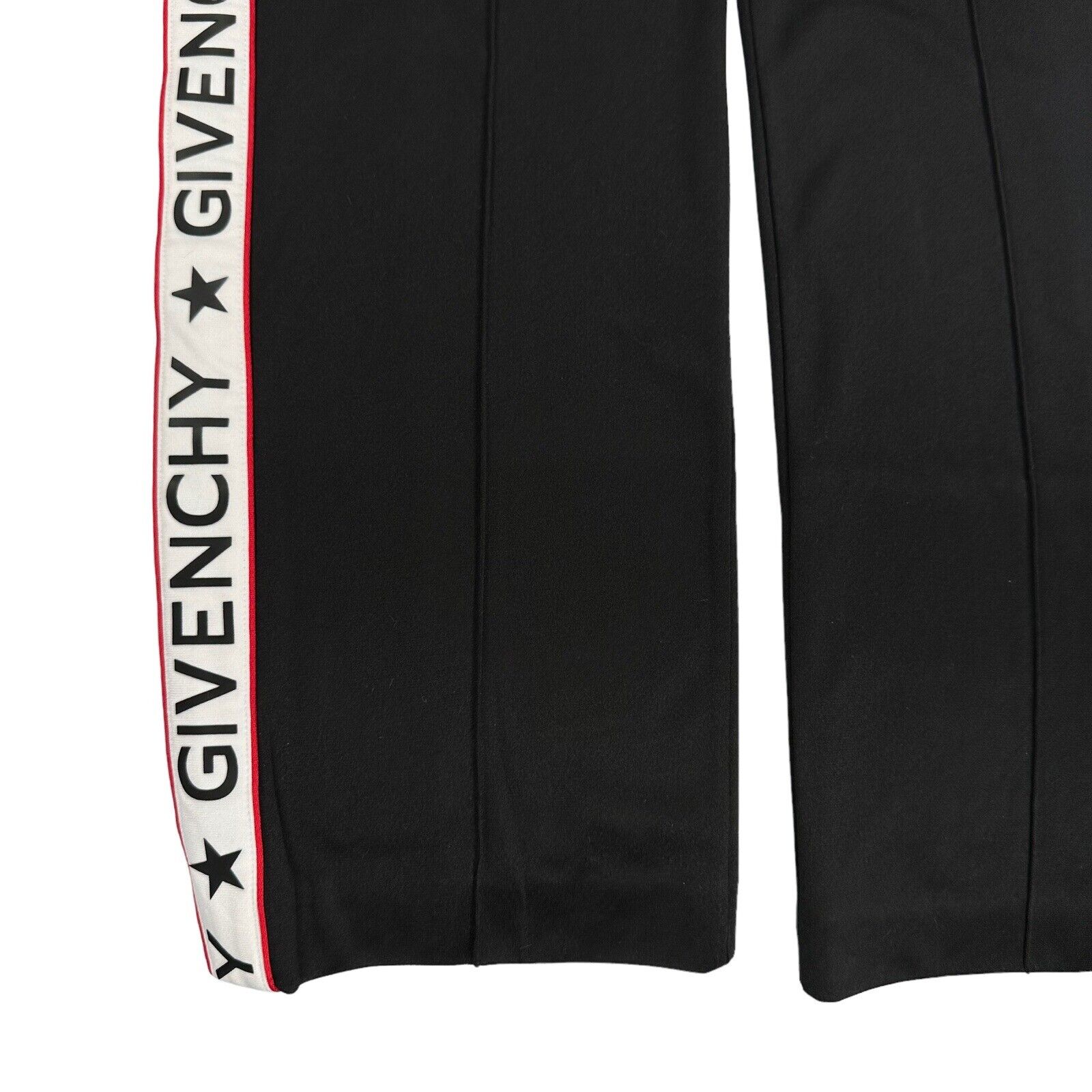 Givenchy Size L Joggers Black Taped Star Logo Straight Leg Baggy Sweatpants