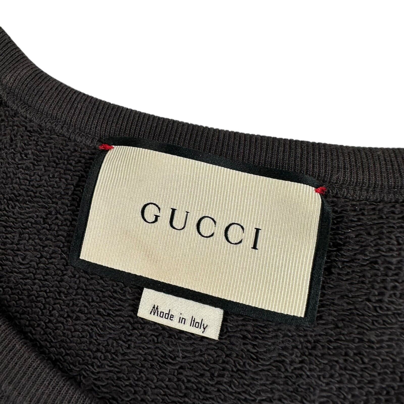 Gucci Size M Sweatshirt Black Tiger L'Aveugle Par Amour 3D Mane Logo Crewneck