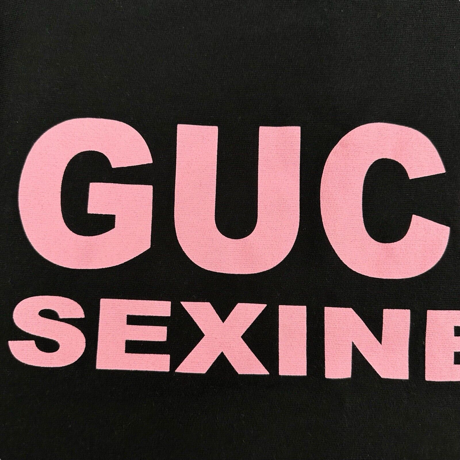 Gucci Size M Sweatshirt Black Gucci Sexiness Graphic Logo BNWT Logo Crewneck