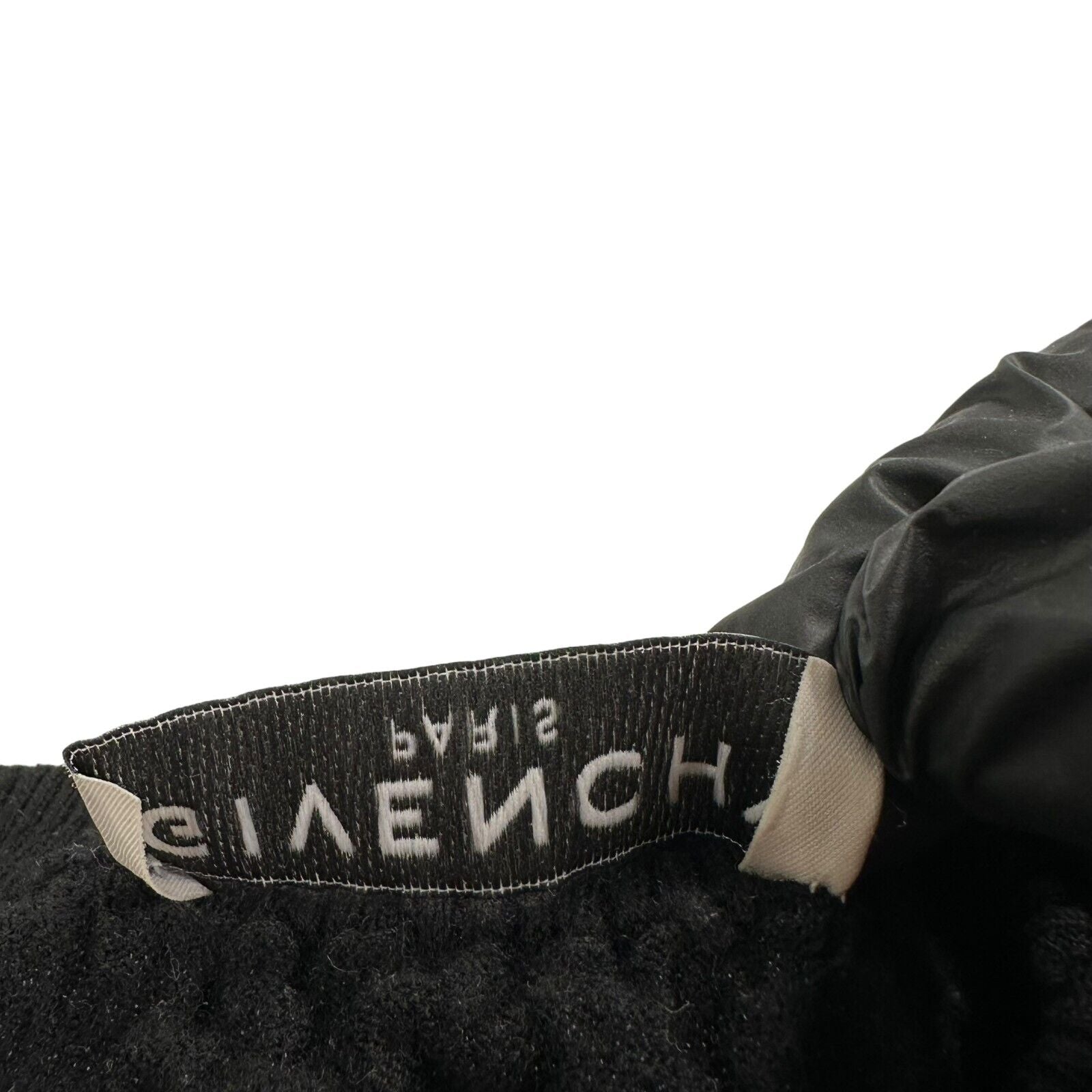 Givenchy Size S Black Jumper Wool Label Embroidery Logo Knitted Pullover