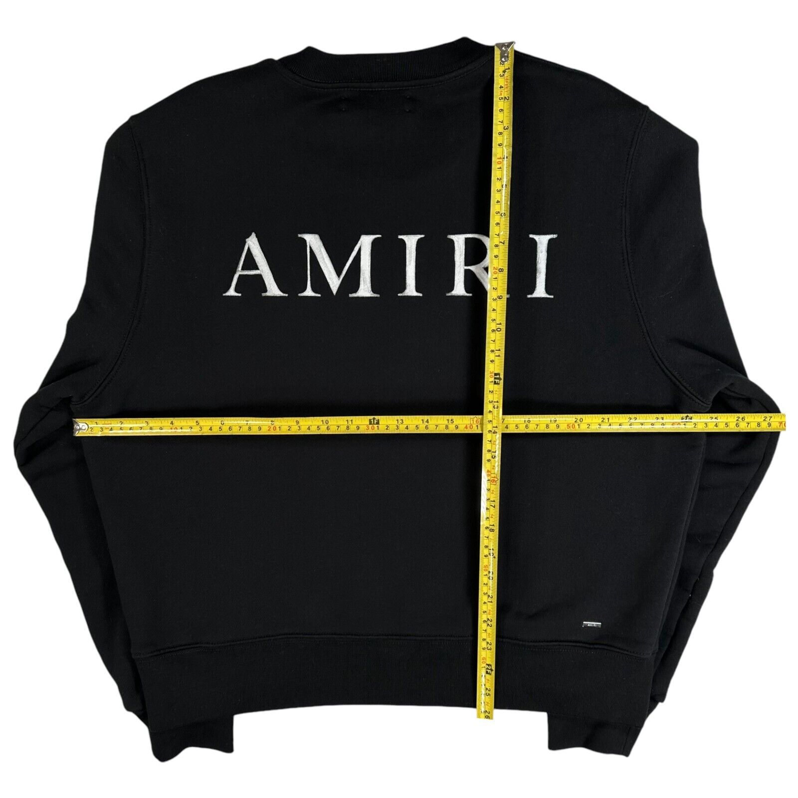 Amiri Size M Sweatshirt Black Heavyweight Bone Logo Back Graphic Crewneck BNWT