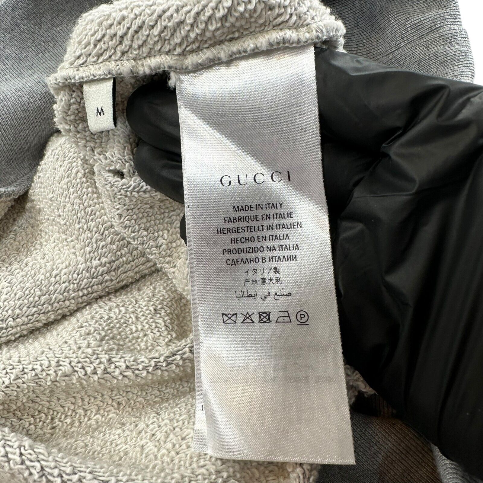 Gucci Size M Sweatshirt Grey Hollywood UFO Logo Distressed Oversized Crewneck