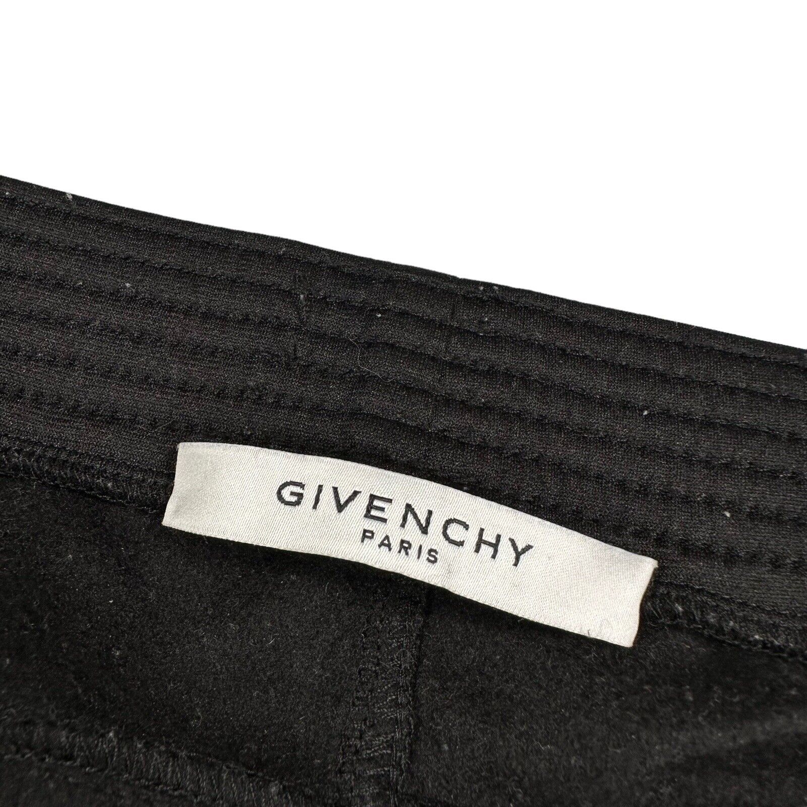 Givenchy Size L Joggers Black Taped Star Logo Straight Leg Baggy Sweatpants