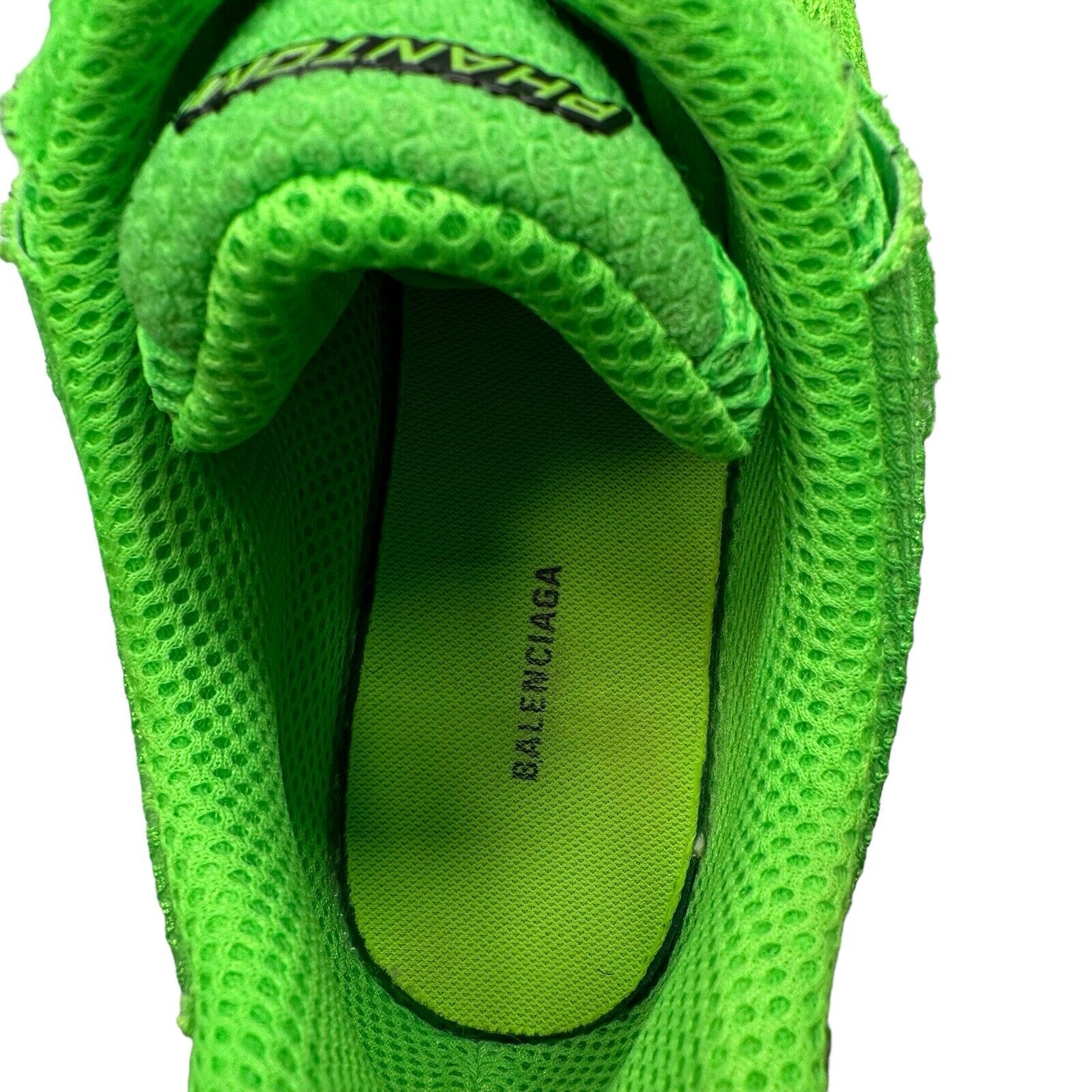 Balenciaga Size UK10/EU44/US11 Fluo Green Phantom Lace Up Trainers