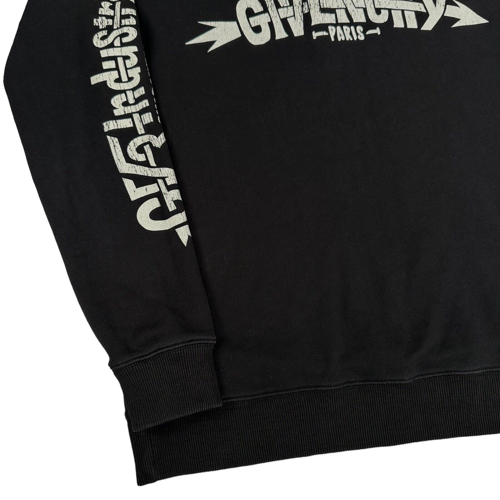 Givenchy Size S Sweatshirt Black Oversized GV3 Industries Bulk Graphic Print