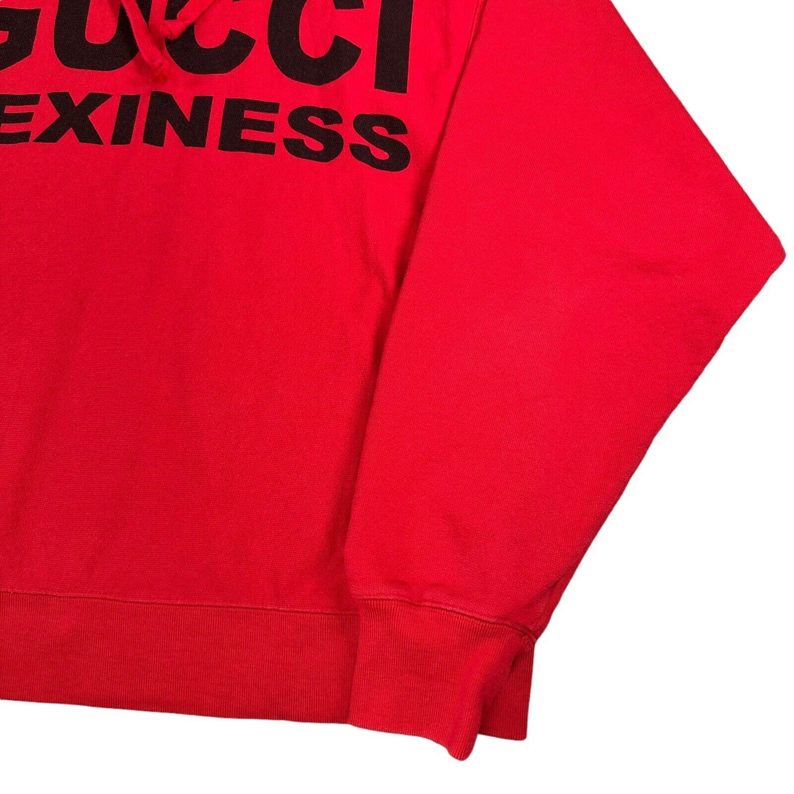 Gucci Size S Sweatshirt Oversized Gucci Sexiness Red Heavyweight Cotton Hoodie