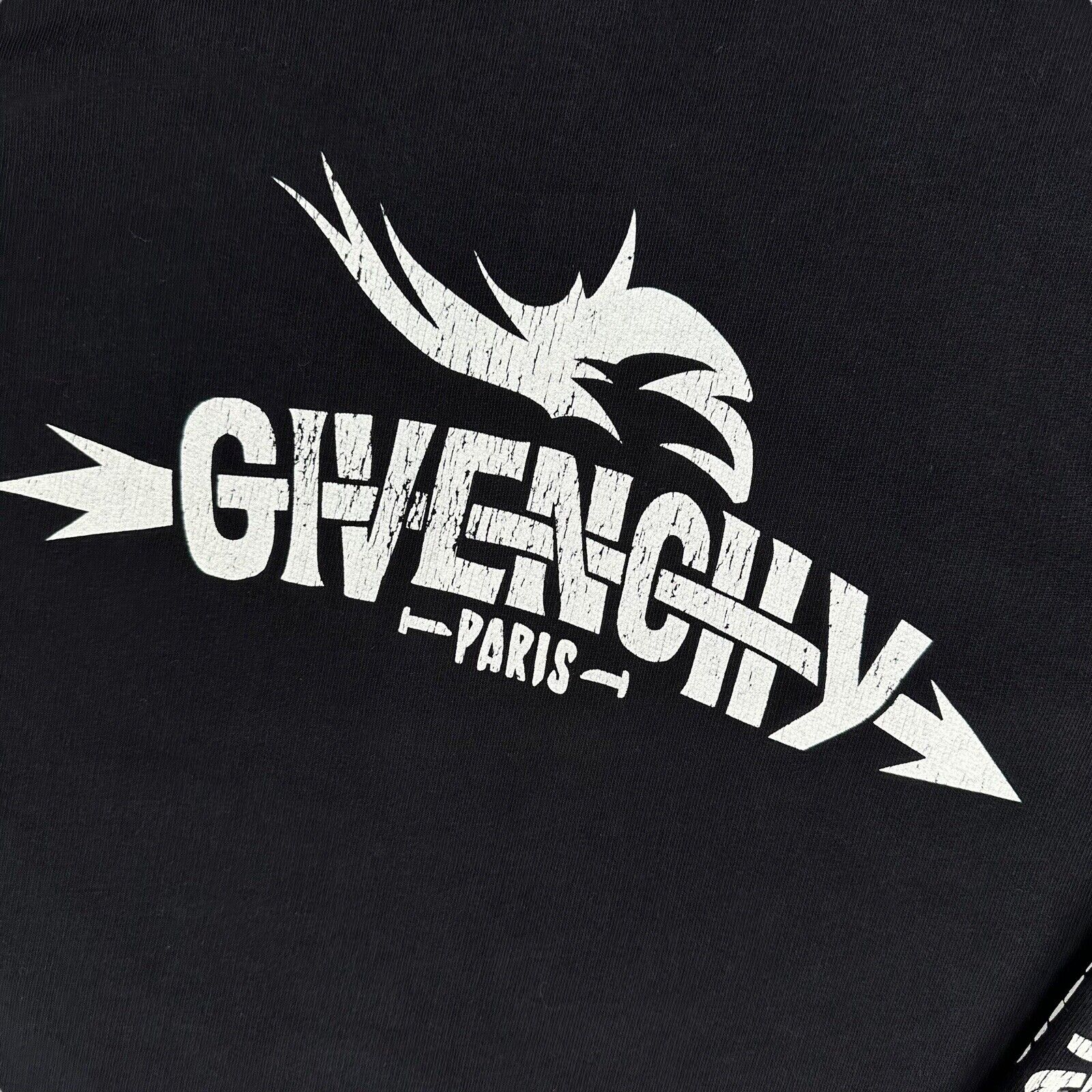 Givenchy Size S Sweatshirt Black Oversized GV3 Industries Bulk Graphic Print