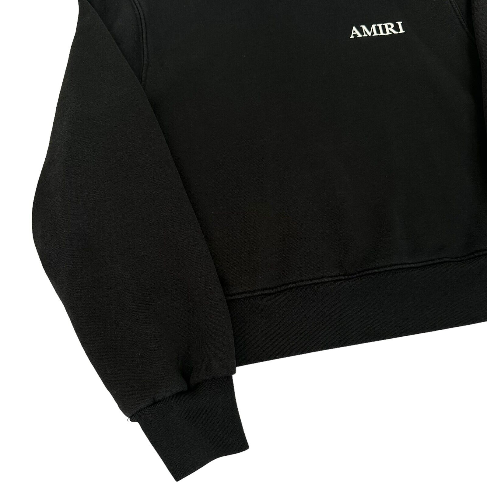 Amiri Size S Black Sweatshirt Small Classic Chest Logo and Large Graphic Print